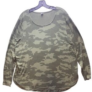 Old Navy Shirt Womens 2XL Camouflage‎ Grunge Comfy Casual Mature AOP Streetwear
